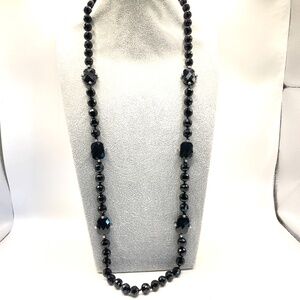 Lauren Ralph Lauren Black Crystal Necklace